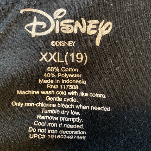 Disney Minnie and Mickey Mouse T-Shirt Black - Picture 6 of 7